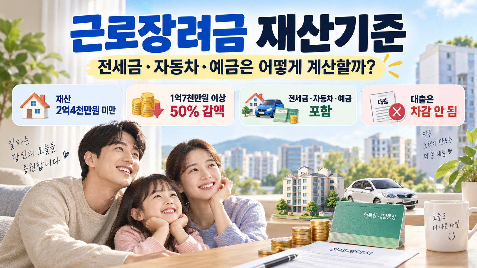 근로장려금 재산기준 안내