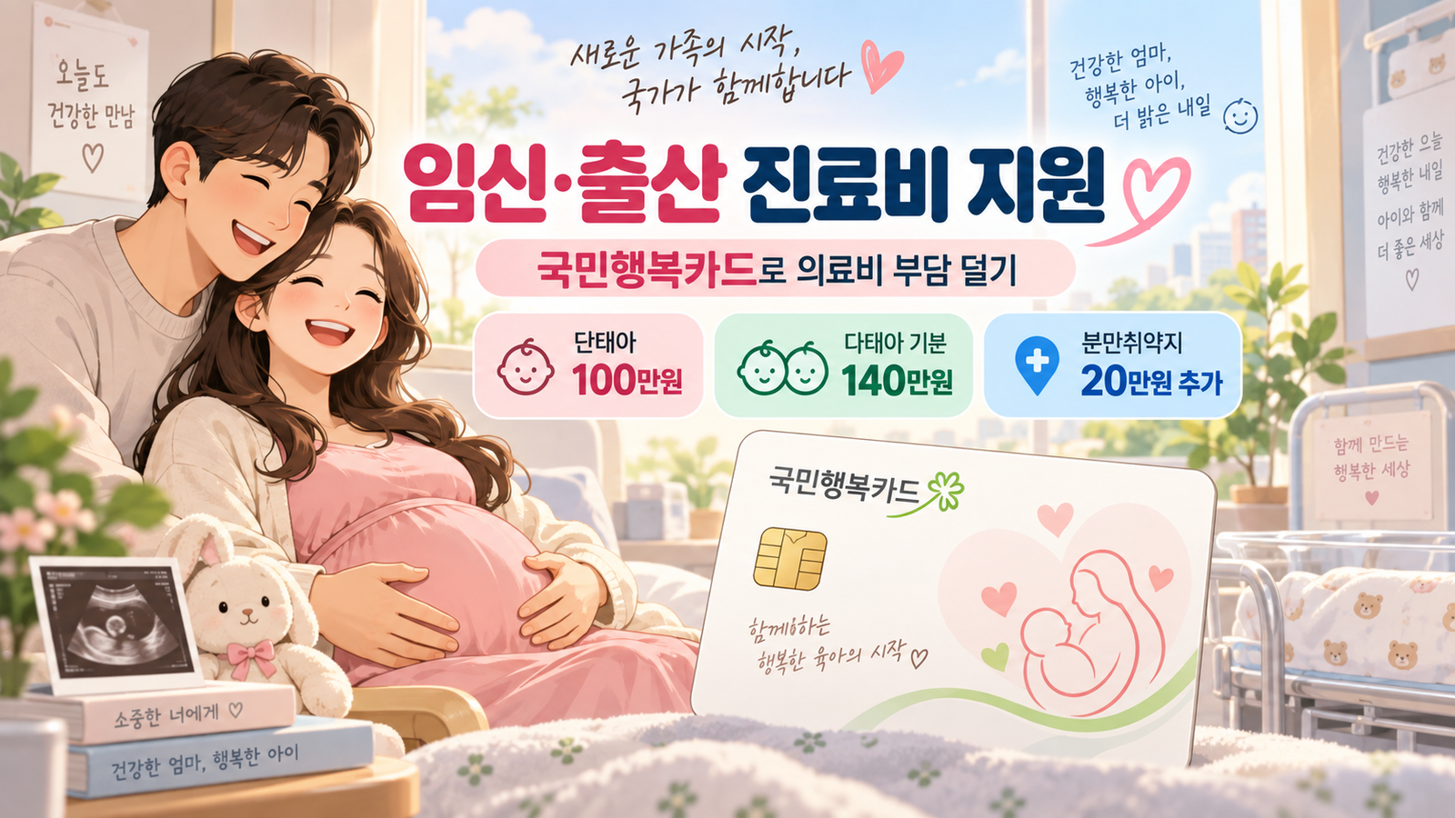 임신 출산 진료비 국민행복카드 지원 안내
