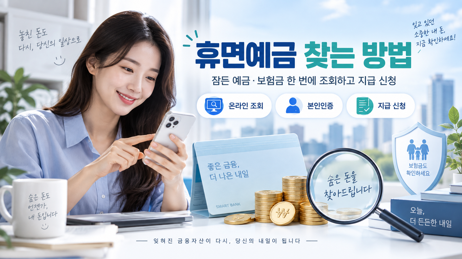 휴면예금 휴면보험금 조회 및 지급 신청 안내