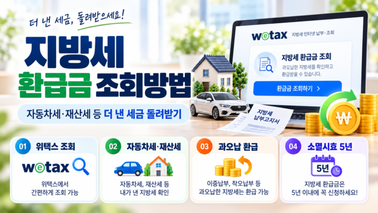 지방세 환급금 조회방법 안내