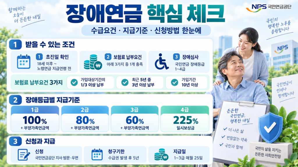 장애연금 핵심 요약