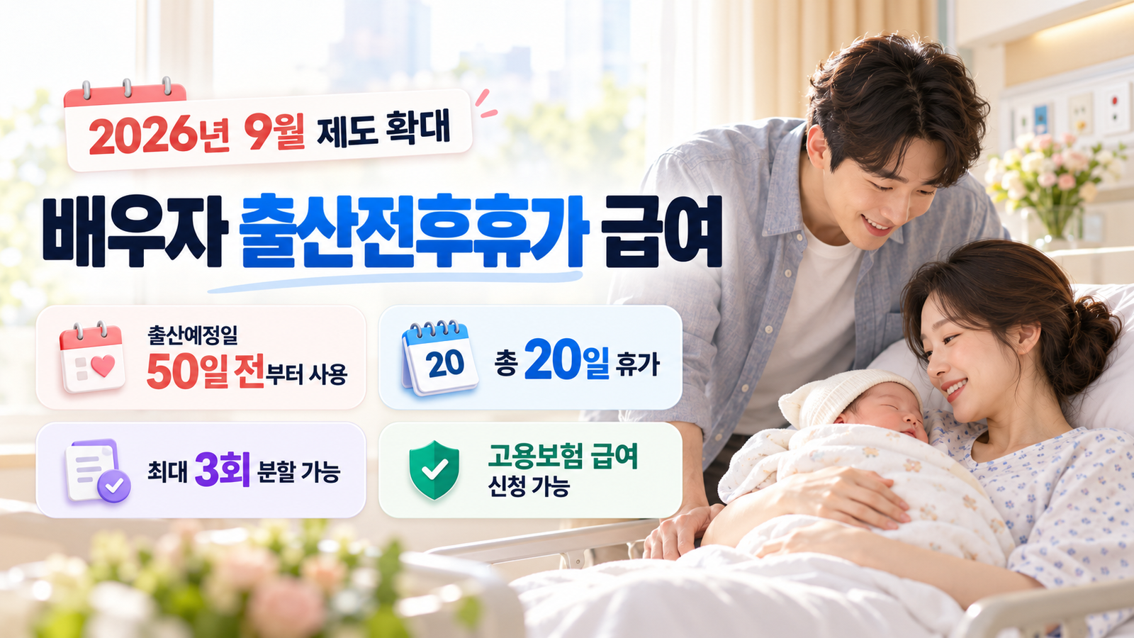 배우자 출산전후휴가 급여내용